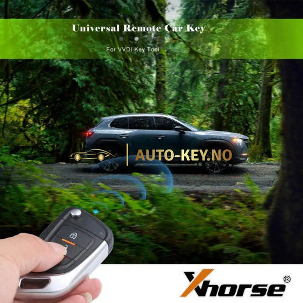 Xhorse XKKF02EN Wire Remote Key 3 Buttons Knife Style – Auto-Key.no AS