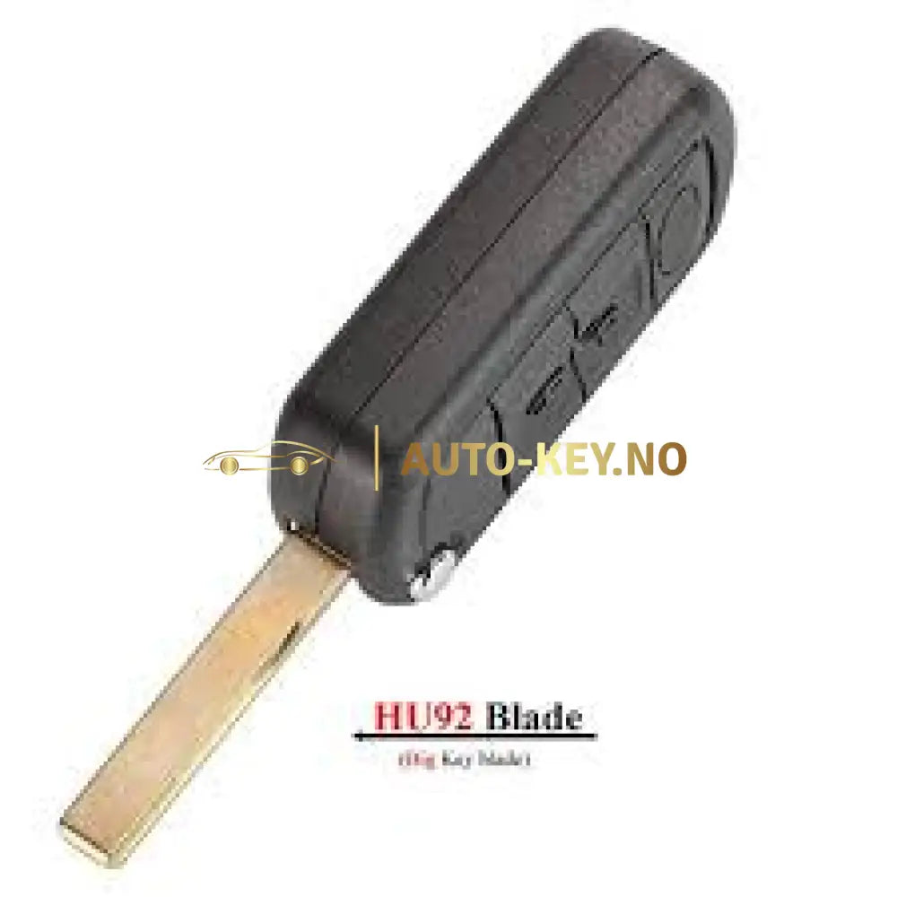 Range Rover Flip Remote Key Shell 3 Buttons HU92 Blade – Auto-Key.no AS